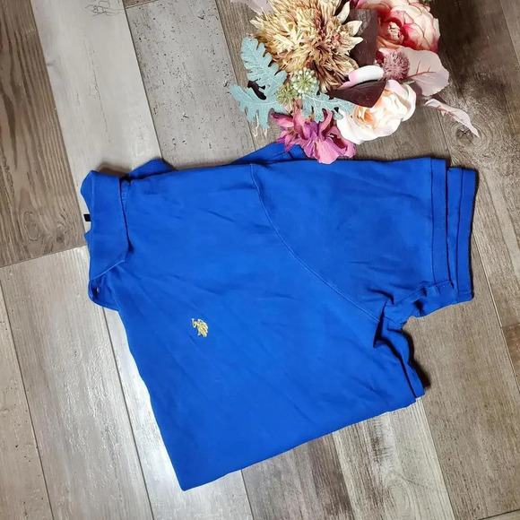 U.S. POLO ASSN. Royal Blue Men's Size XXL 100% Cotton Polo Shirt - Picture 1 of 16